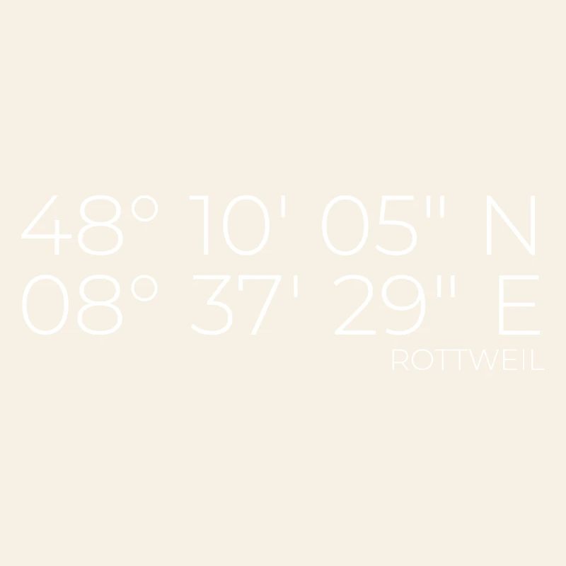 Coordinates Rottweil