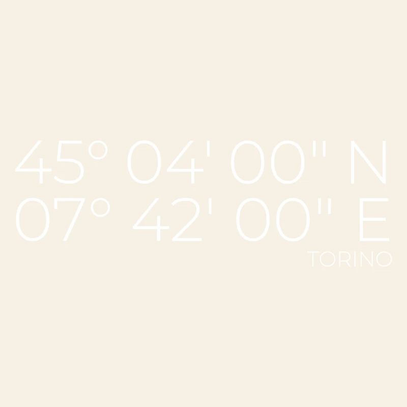 coordinates Torino, Italy