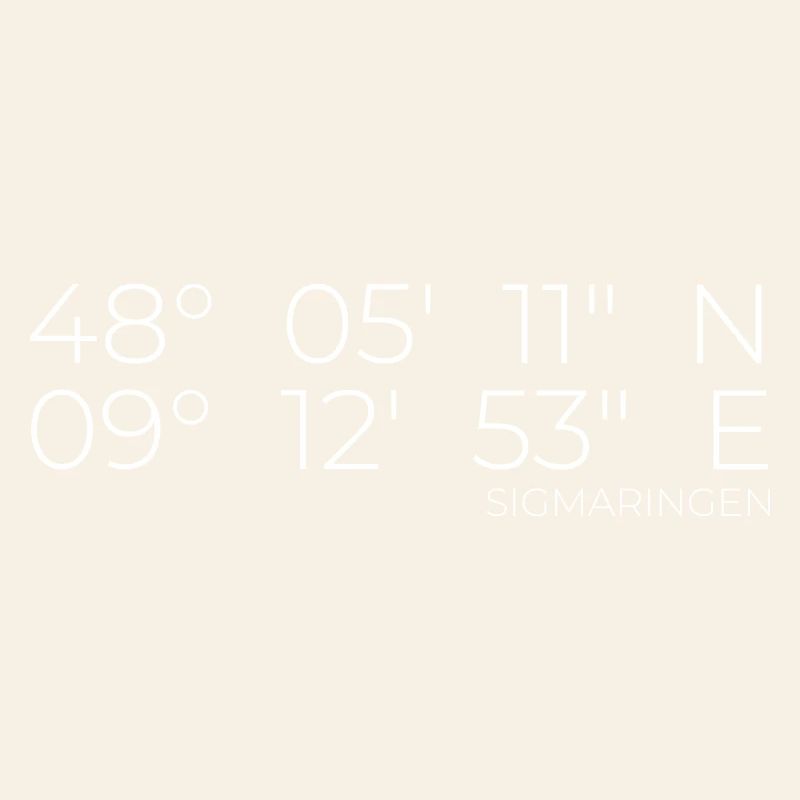 Coordinates Sigmaringen