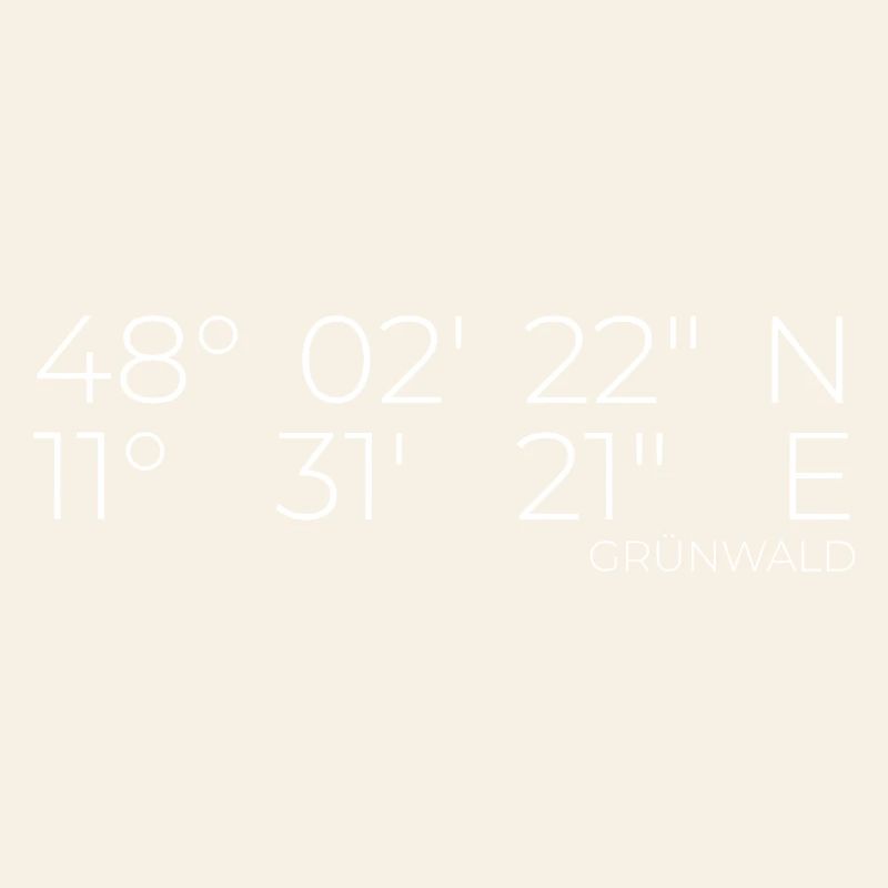 Coordinates Grünwald, Bavaria
