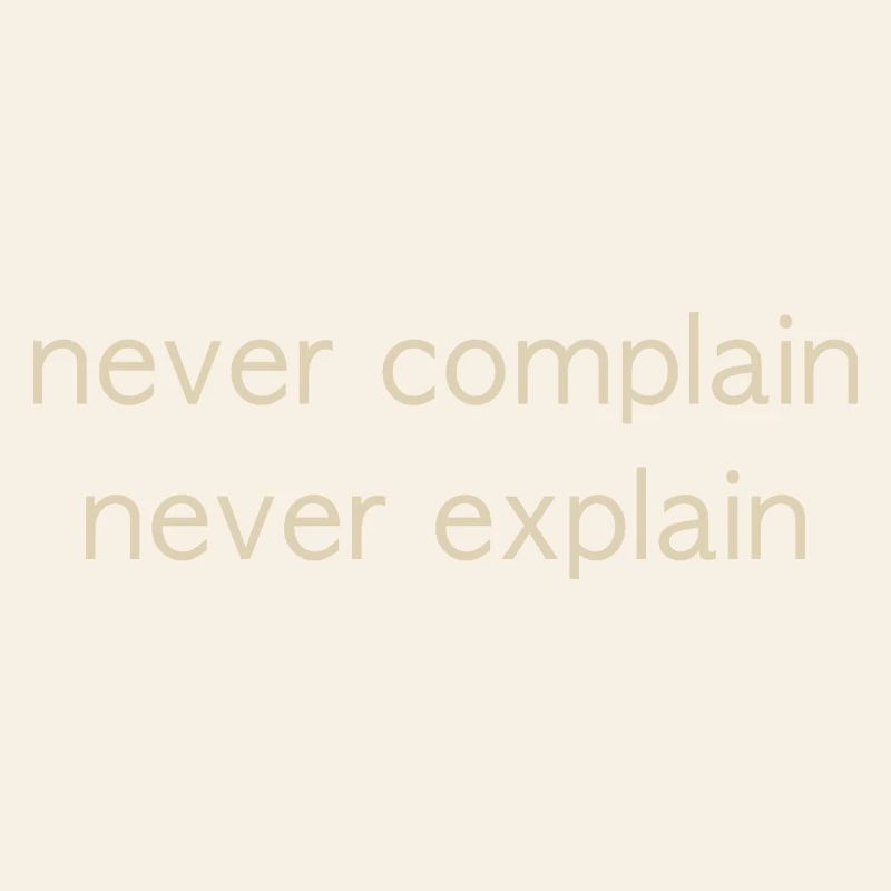 never
