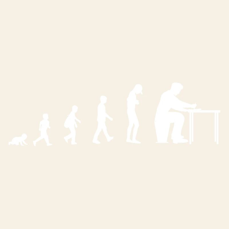 Evolution from baby to writer, author