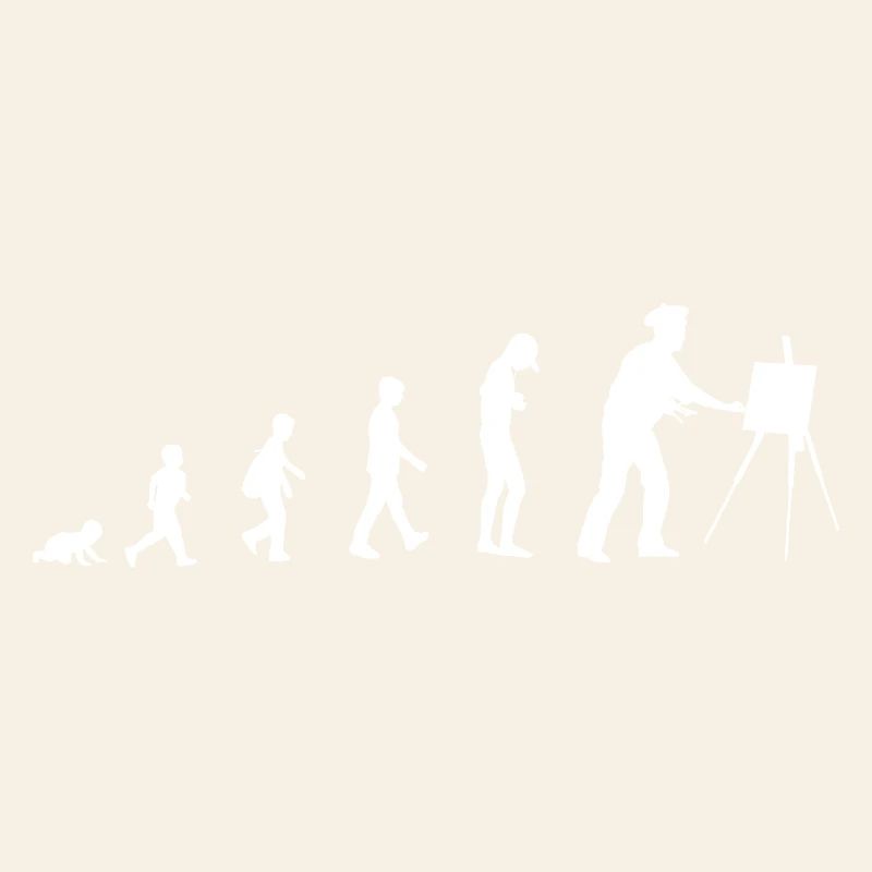 Évolution du bébé au peintre