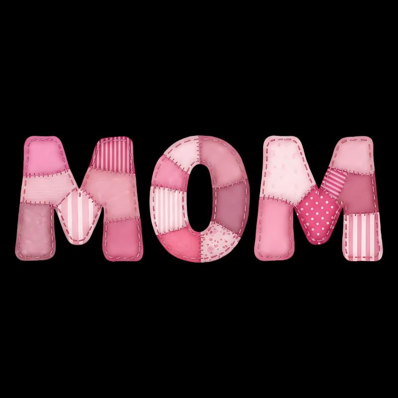 Mom Rosa Patchwork Mutter Motiv
