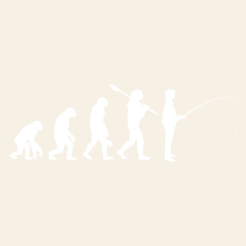 Évolution de la silhouette de pêche humaine