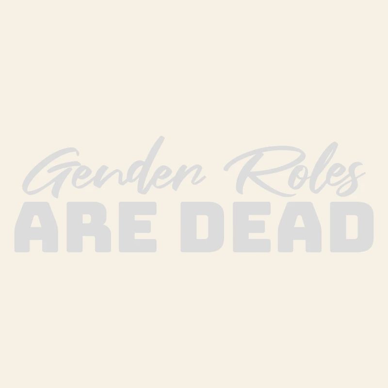 Les rôles de genre sont morts déclaration liberté