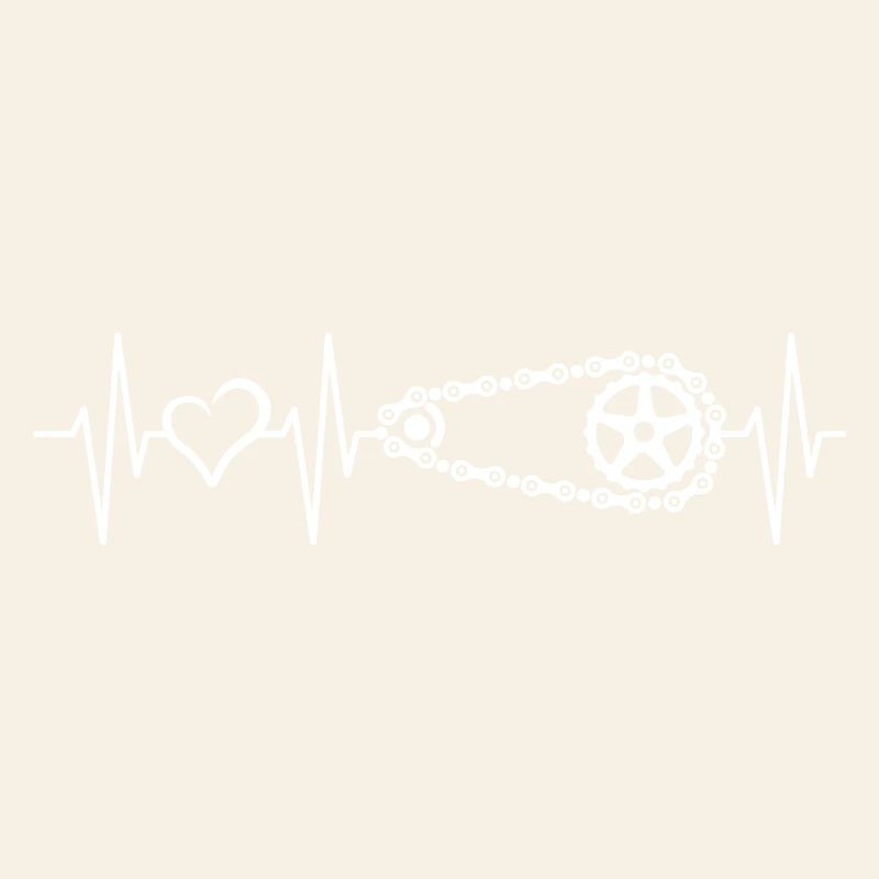 Heartbeat Bicycle Bicycle Chain Symbol Pulse Logo