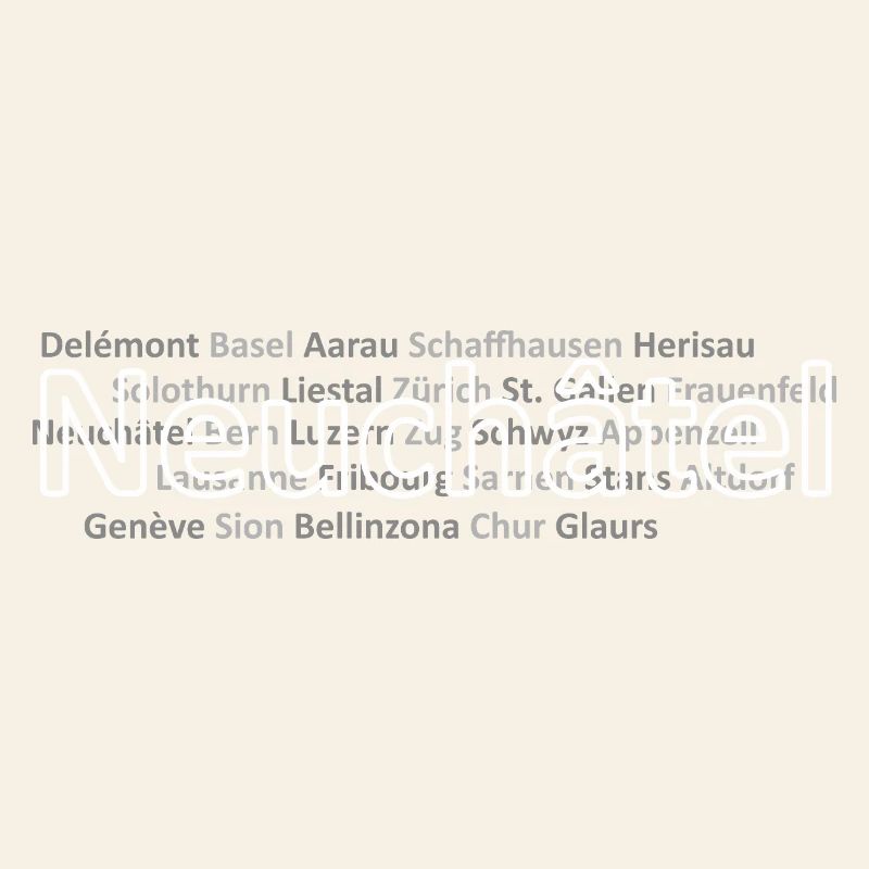 Schweizer Städte Neuchatel