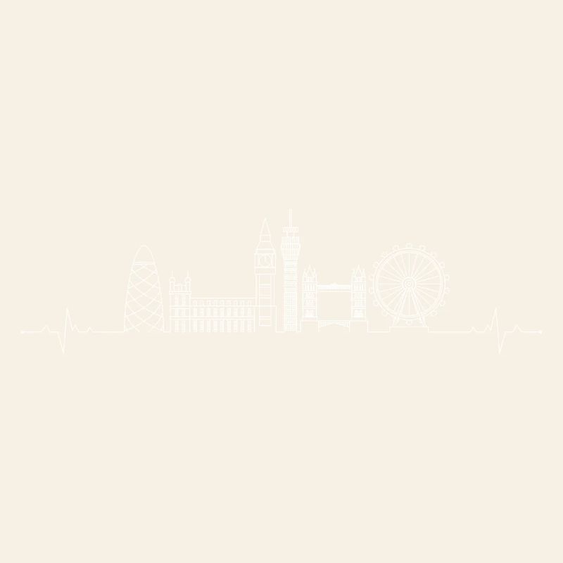 London Pulse Skyline Line Art