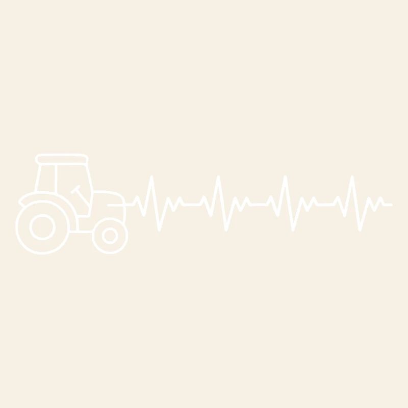 Traktor Bauer EKG Herzschlag