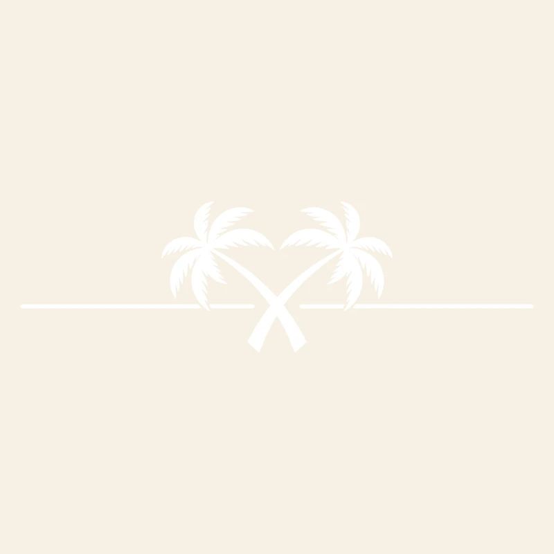 Île du symbole du palmier