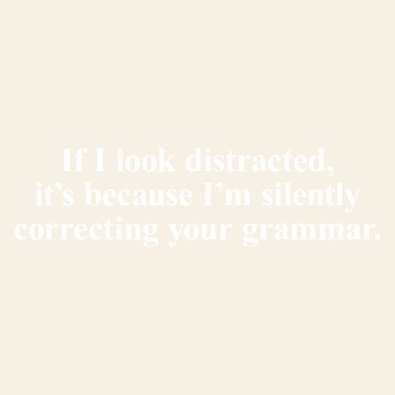 Silent Grammar Corrector Tee