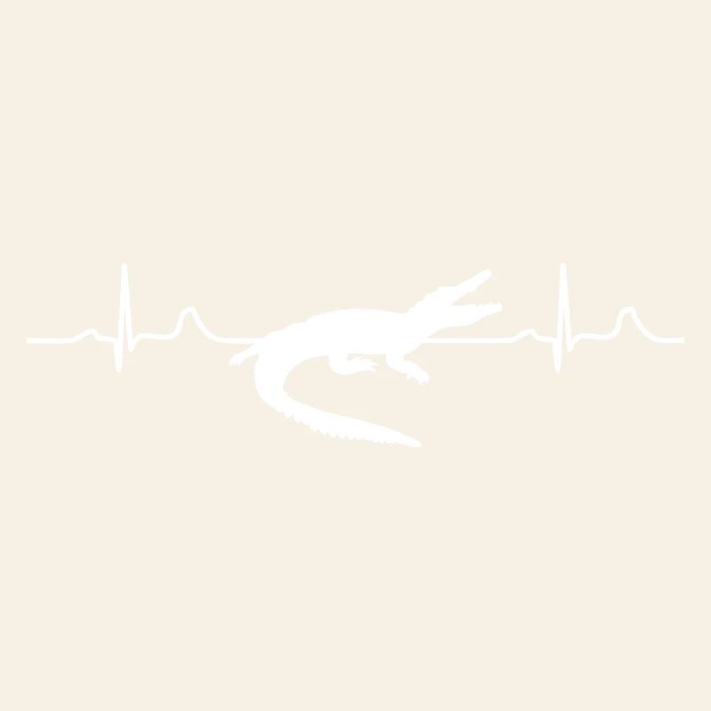 Silhouette de l’impulsion de crocodile