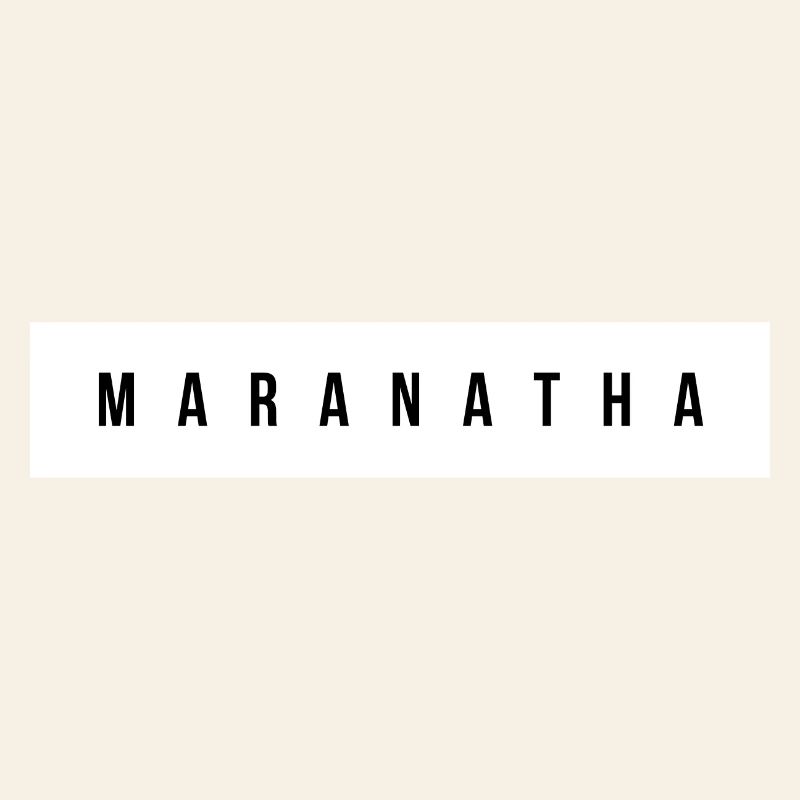 Typographie majuscule maranatha