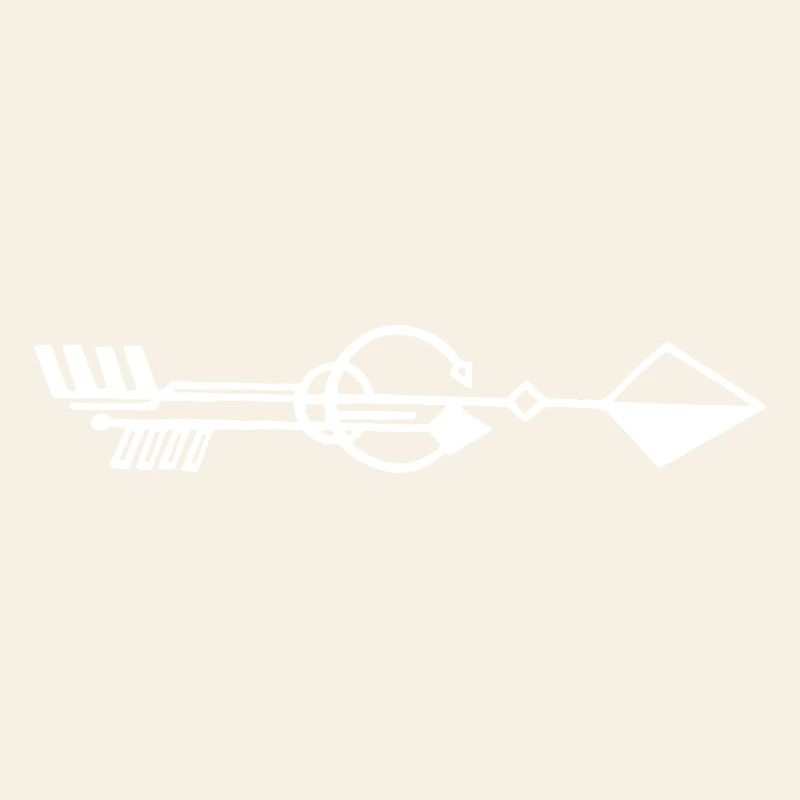 Strange white arrow