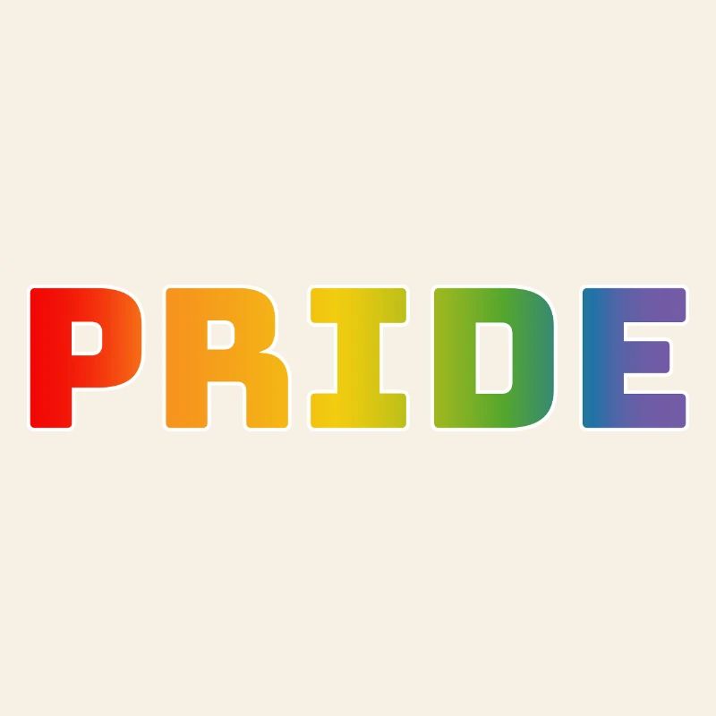 Rainbow pride blanc