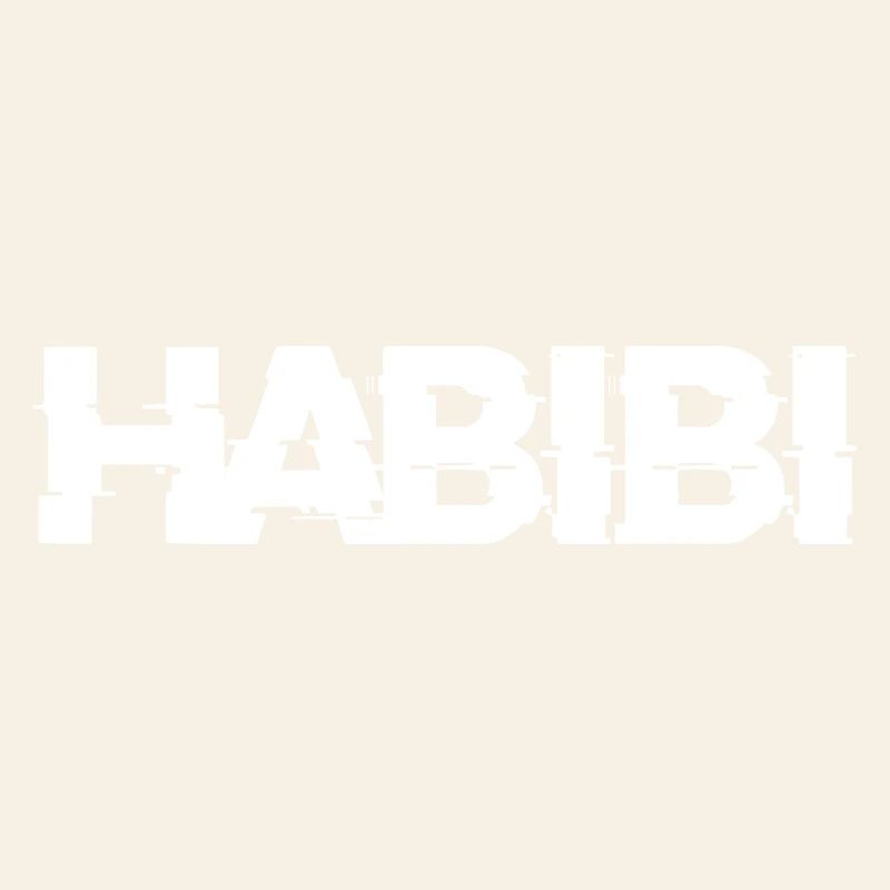 Habibi lettering