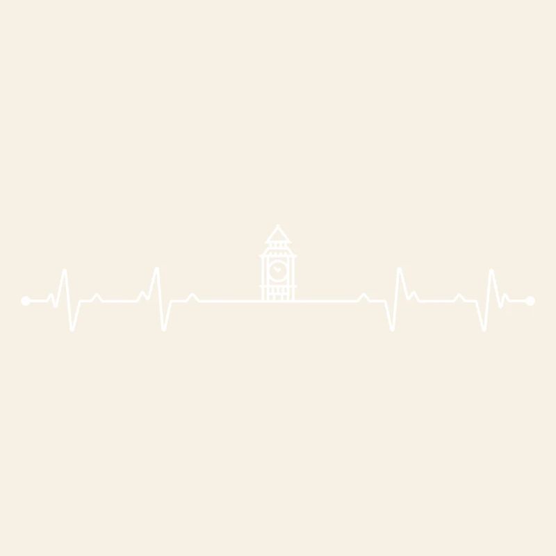 Clocktower Heartbeat Skyline