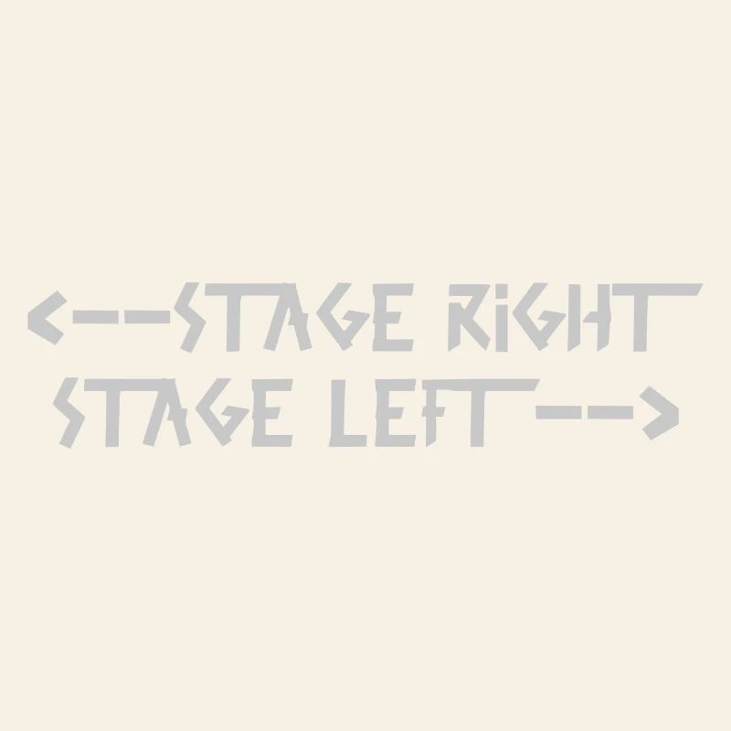 stage right stage left Gray