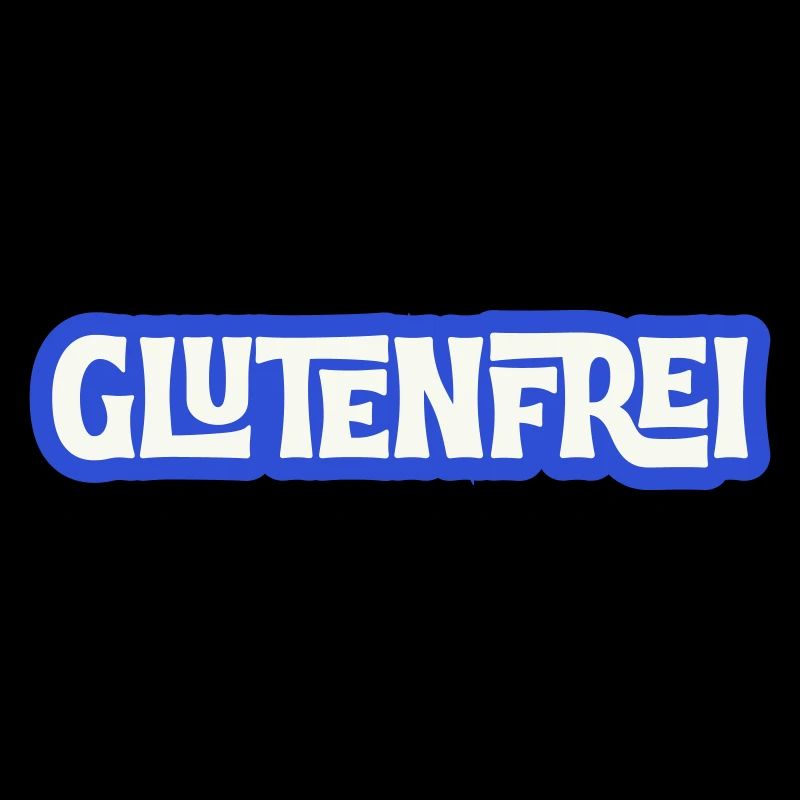 Glutenfrei Logo Blau Statement