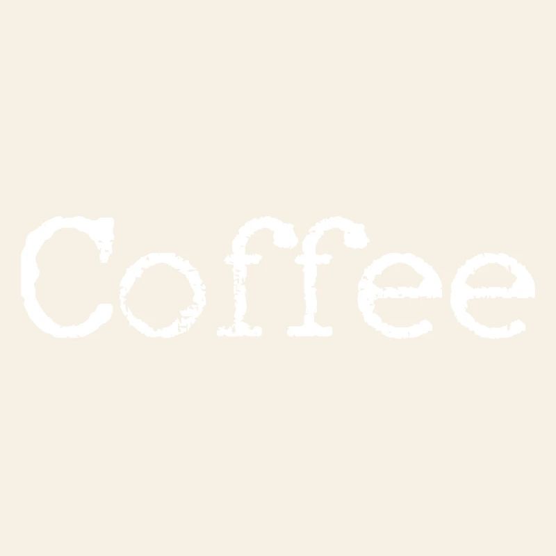 Kaffeekritzel weiß auf schwarz