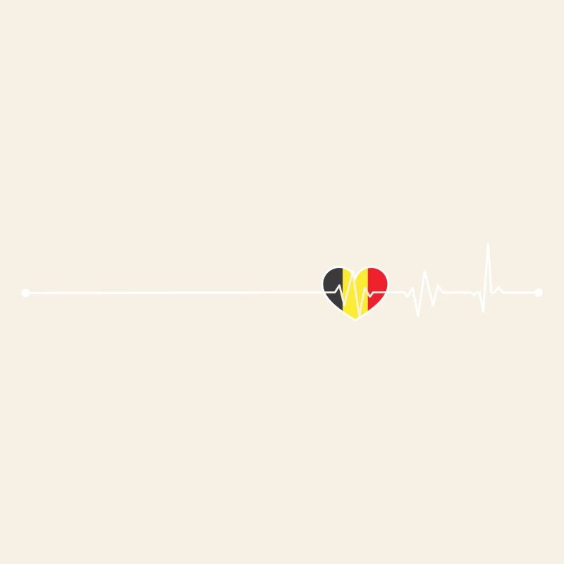 Drapeau Heartbeat belgium