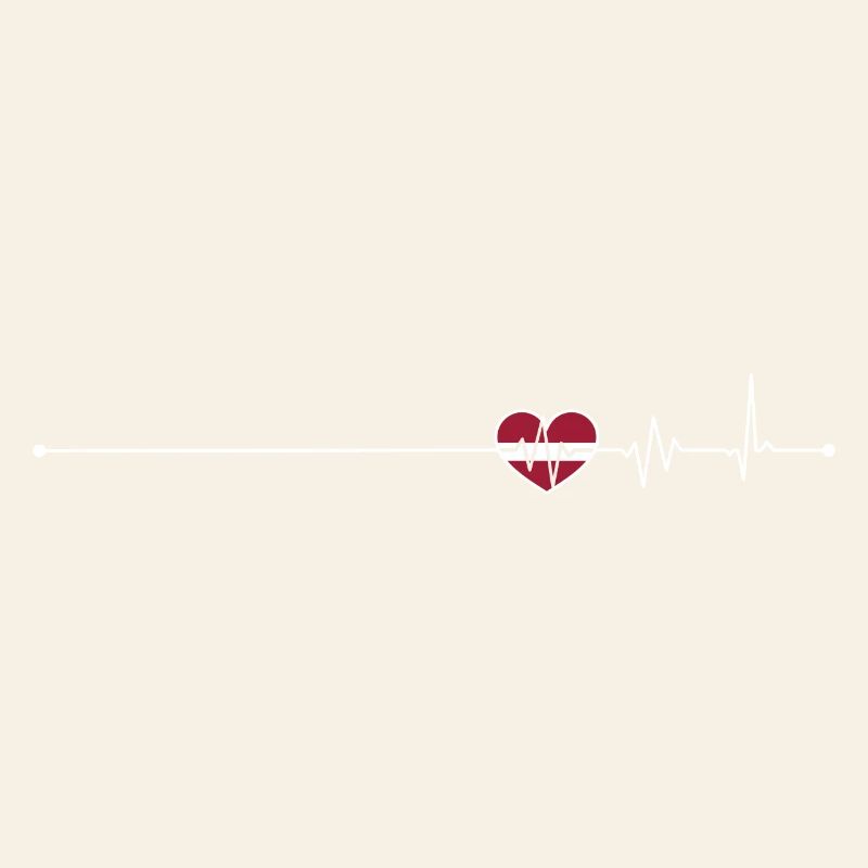 Heartbeat latvia flag