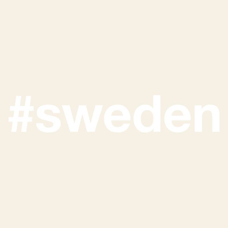 SUÈDE Hashtag Sverige Schweden
