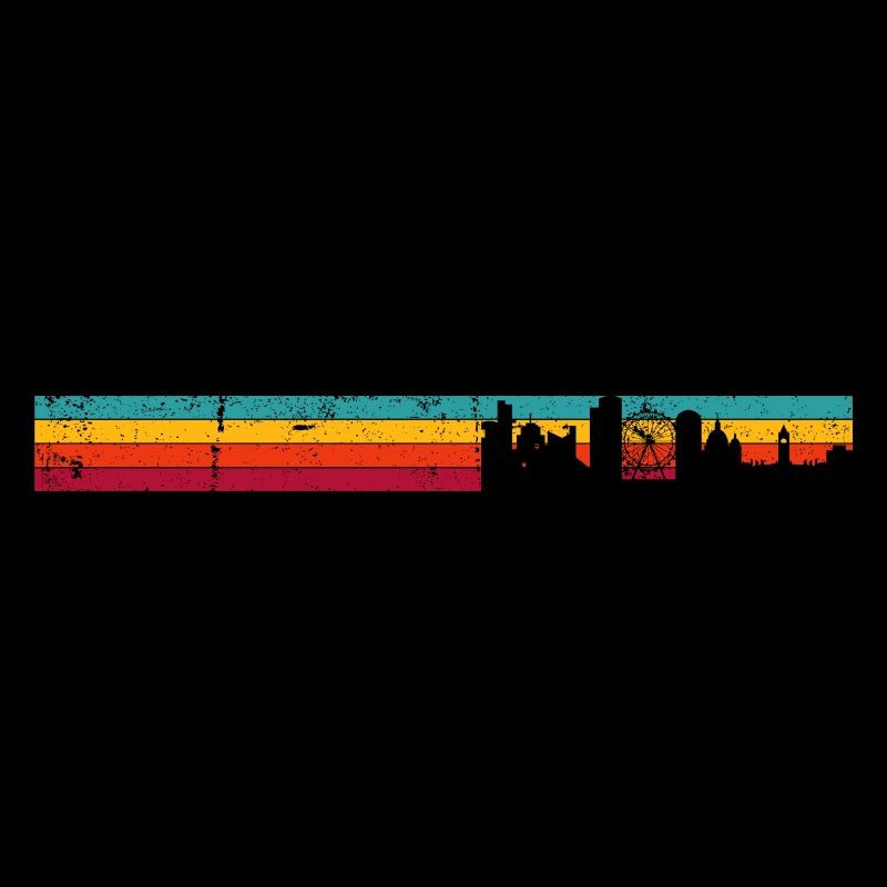 Sunset Skyline Stripes