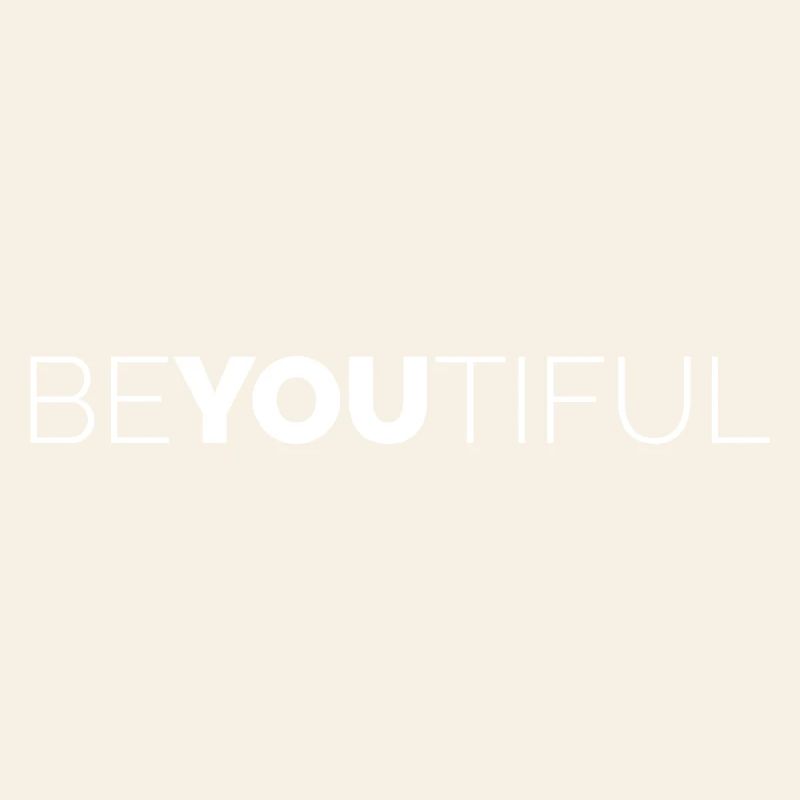 cool sayings beyoutiful logo text typography