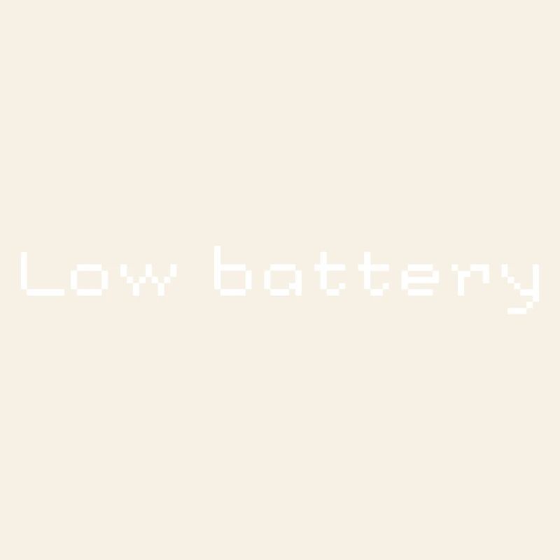 Low Battery Display Design