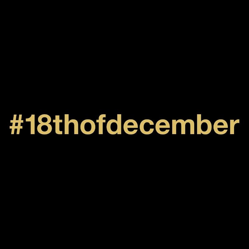 né le 18 décembre Anniversaire anniversaire