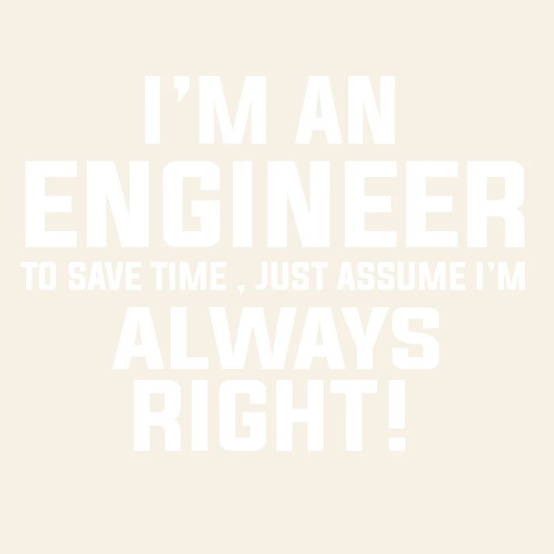 I AM AN ENGINEER I AM ALWAYS RIGHT