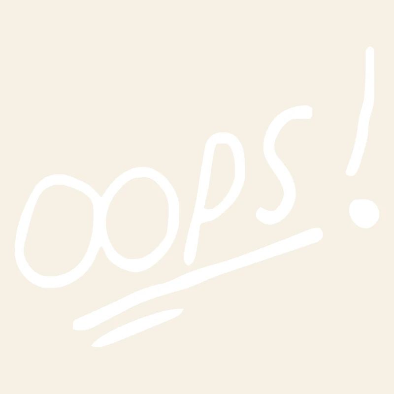 Vibrant Oops Handwritten Text Design