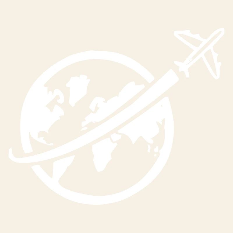 Airplane with globe