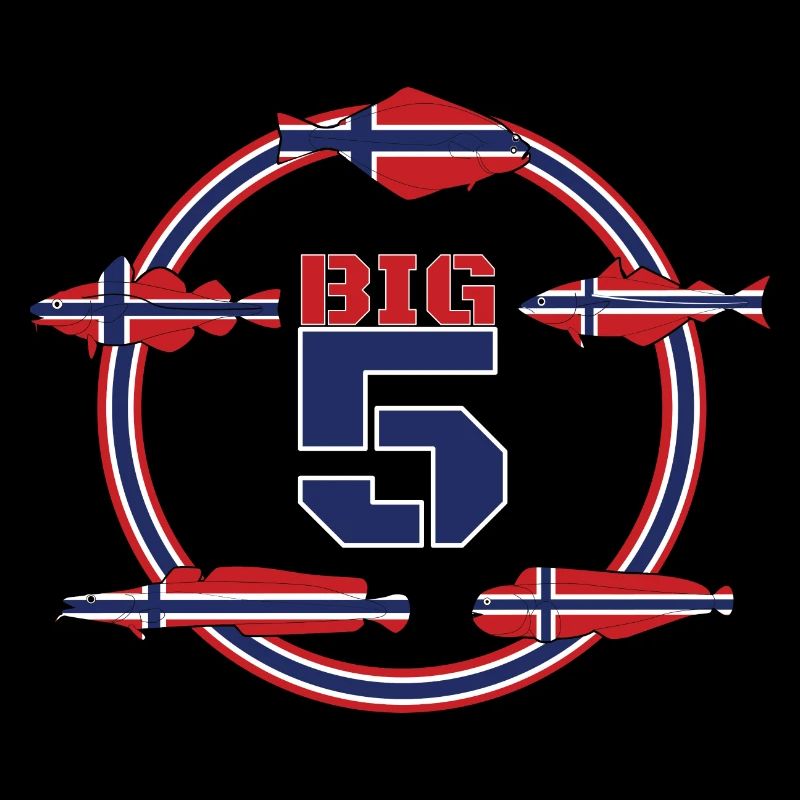 Norwegian Big 5 I Fishing Gift cod halibut