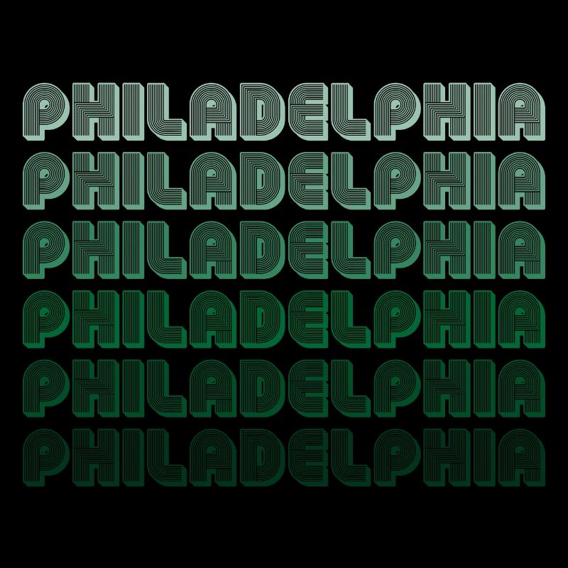 Philadelphia Typography Gradient