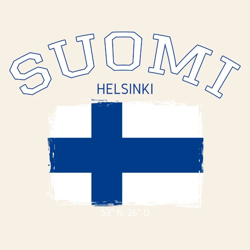Finland flag with Helsinki reference