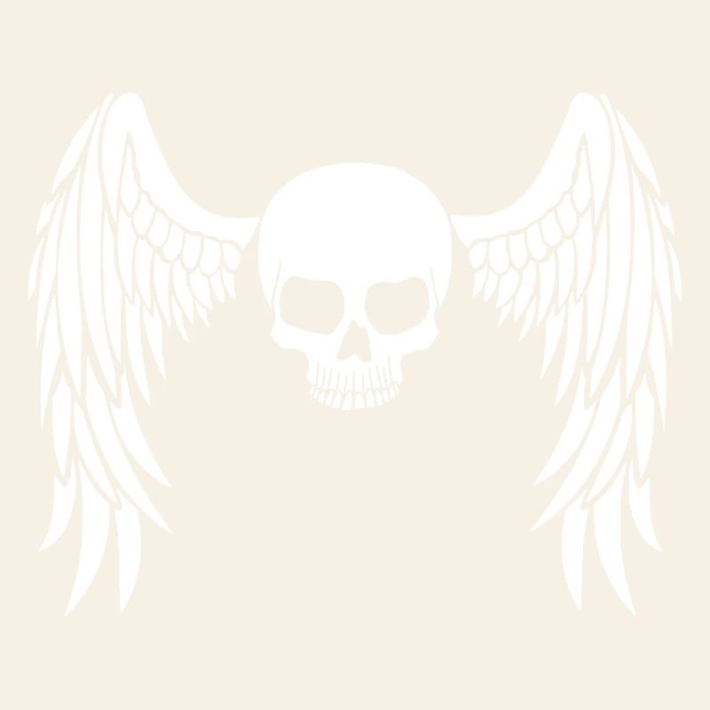 White winged skull