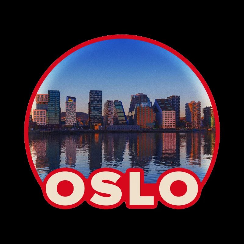 Oslo Skyline Round Logo