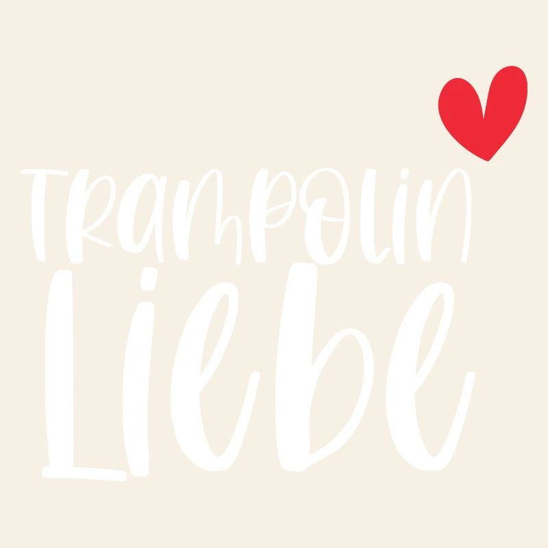 Trampolin Liebe Springen Hobby Geschenk