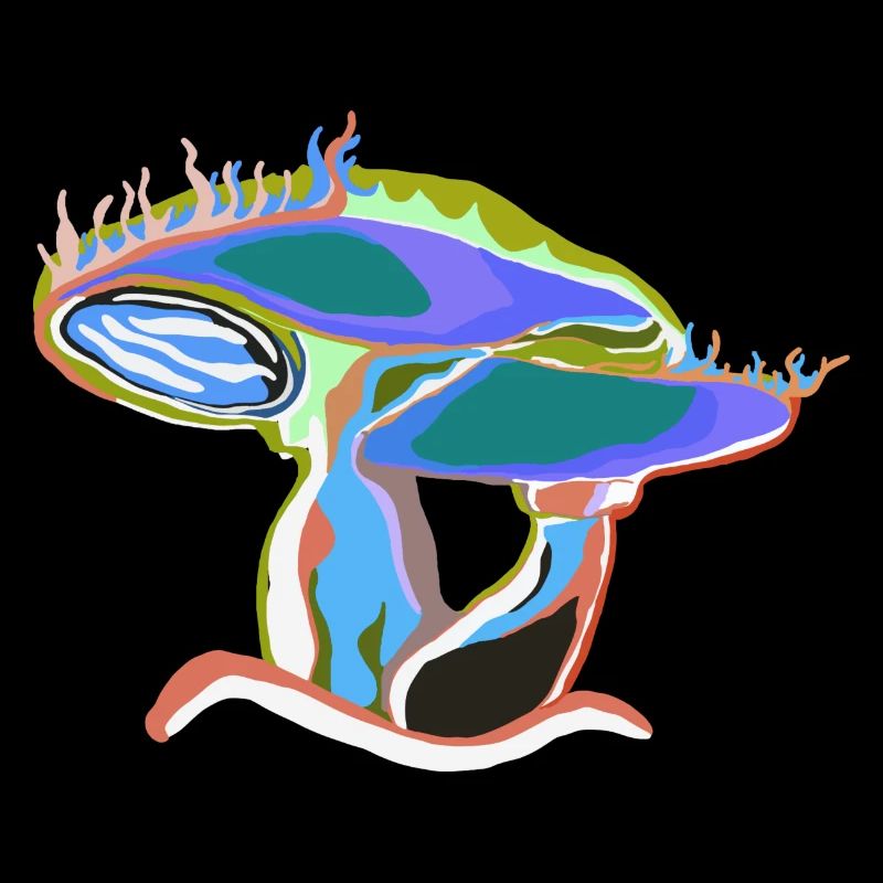 Rêve de champignon coloré