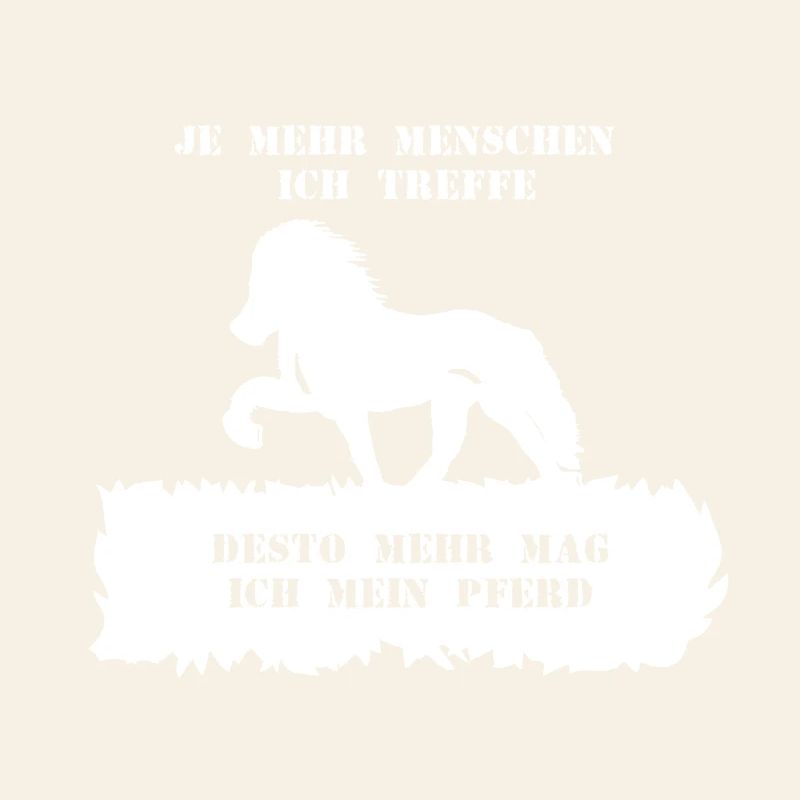 Spruch 5 mit Pferd 1 weiß
