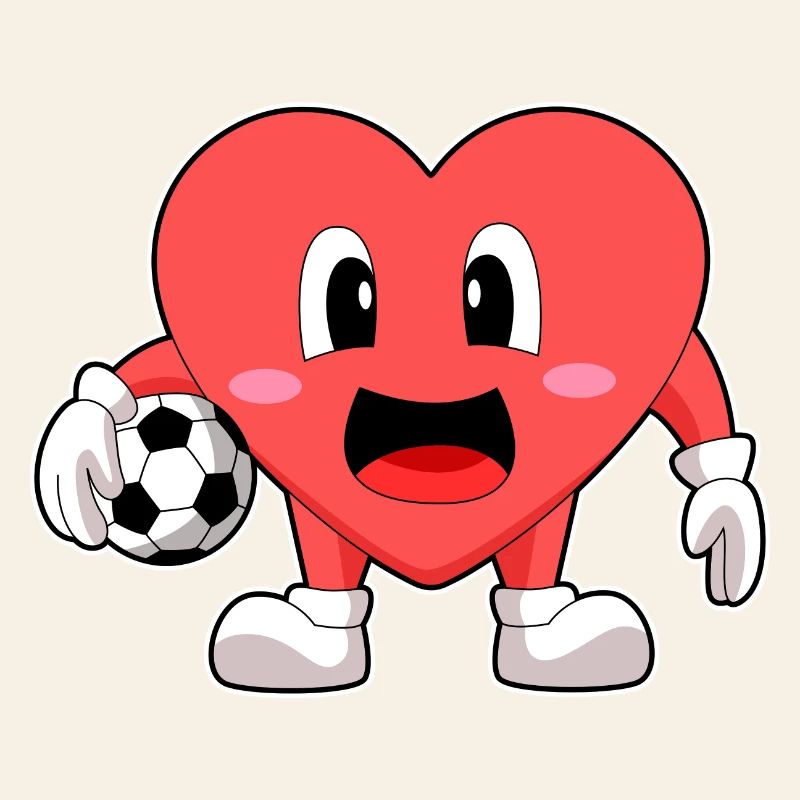 Heart Soccer Player Soccer