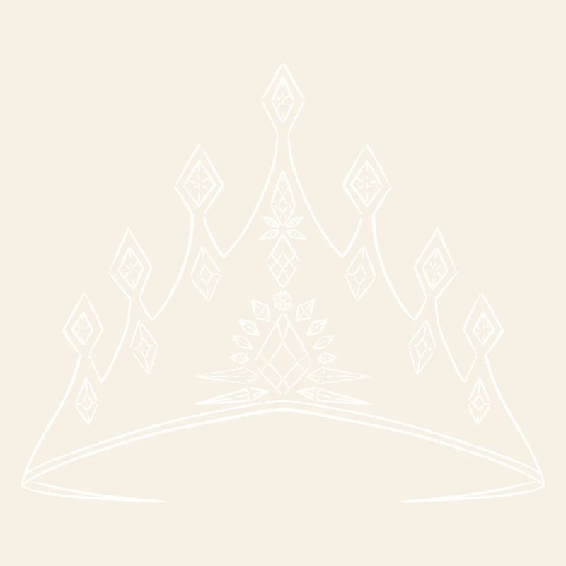 Elegant crown with geometric pattern