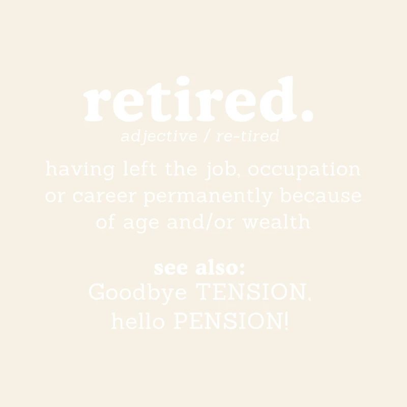 Dictionary Retirement Bye Bye Suspense Hello Retirement.