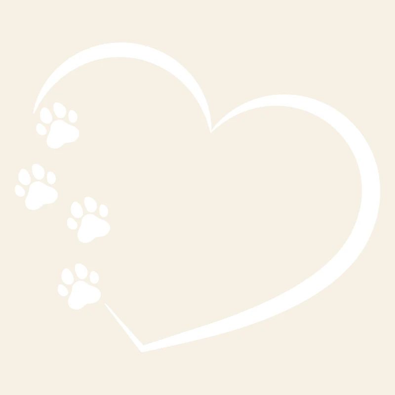 Heart with Paws Gift for Dog Lover