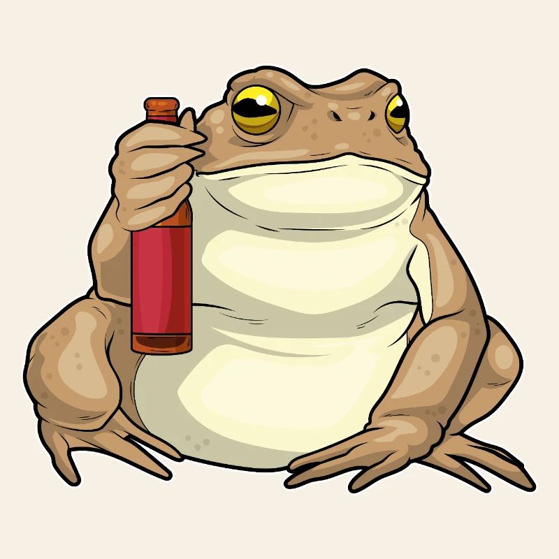 Bouteille de bière Frog