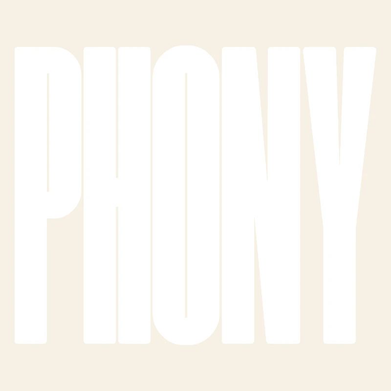 Phony - Bold typographical design