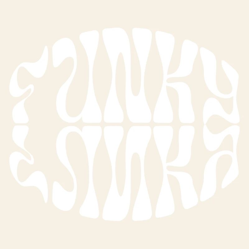 Funky music typographic design